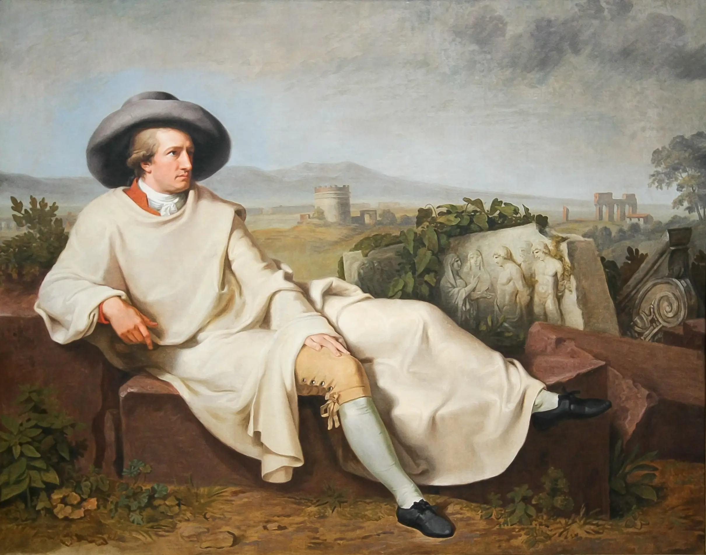 Goethe in the Roman Campagna by Johann Heinrich Wilhelm Tischbein, 1787