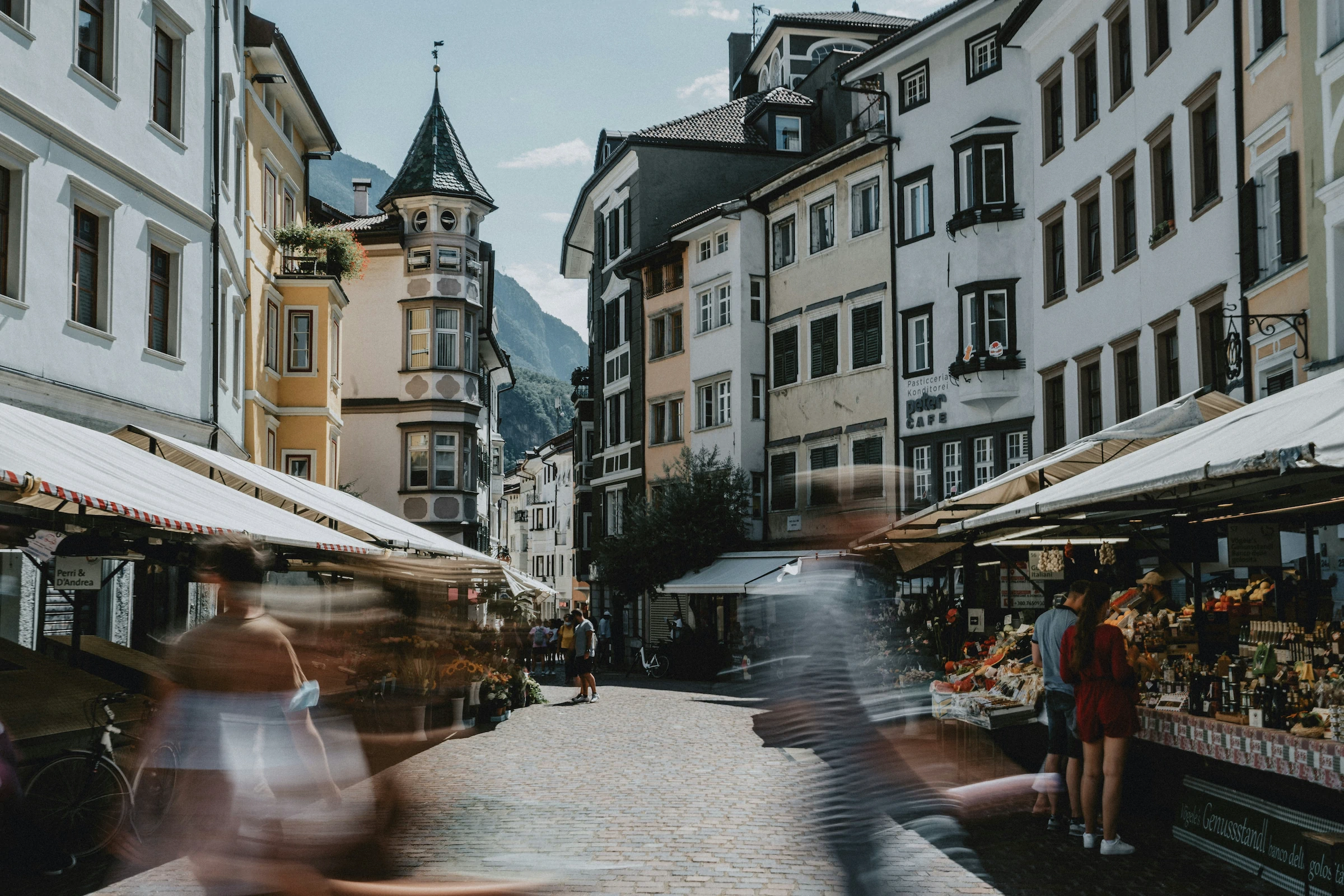 Colorful streets of Bolzano